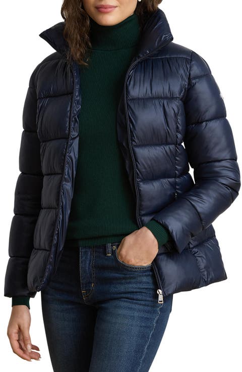 Zip Front Puffer Jacket