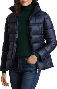 Lauren Ralph Lauren Zip Front Puffer Jacket