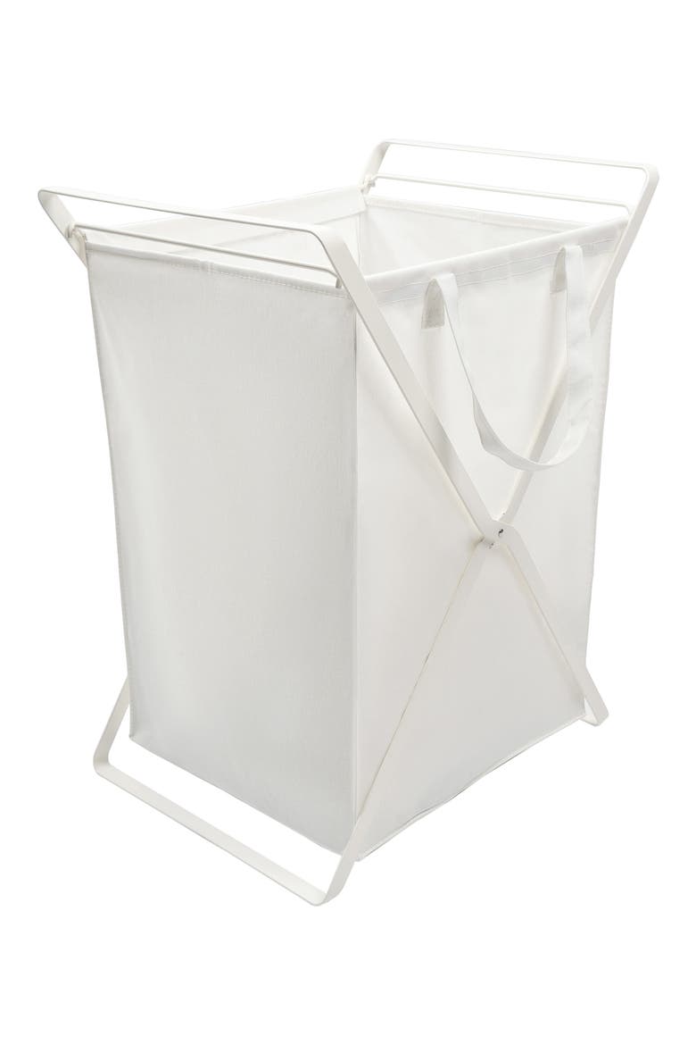 Laundry Hamper, Main, color, WHITE