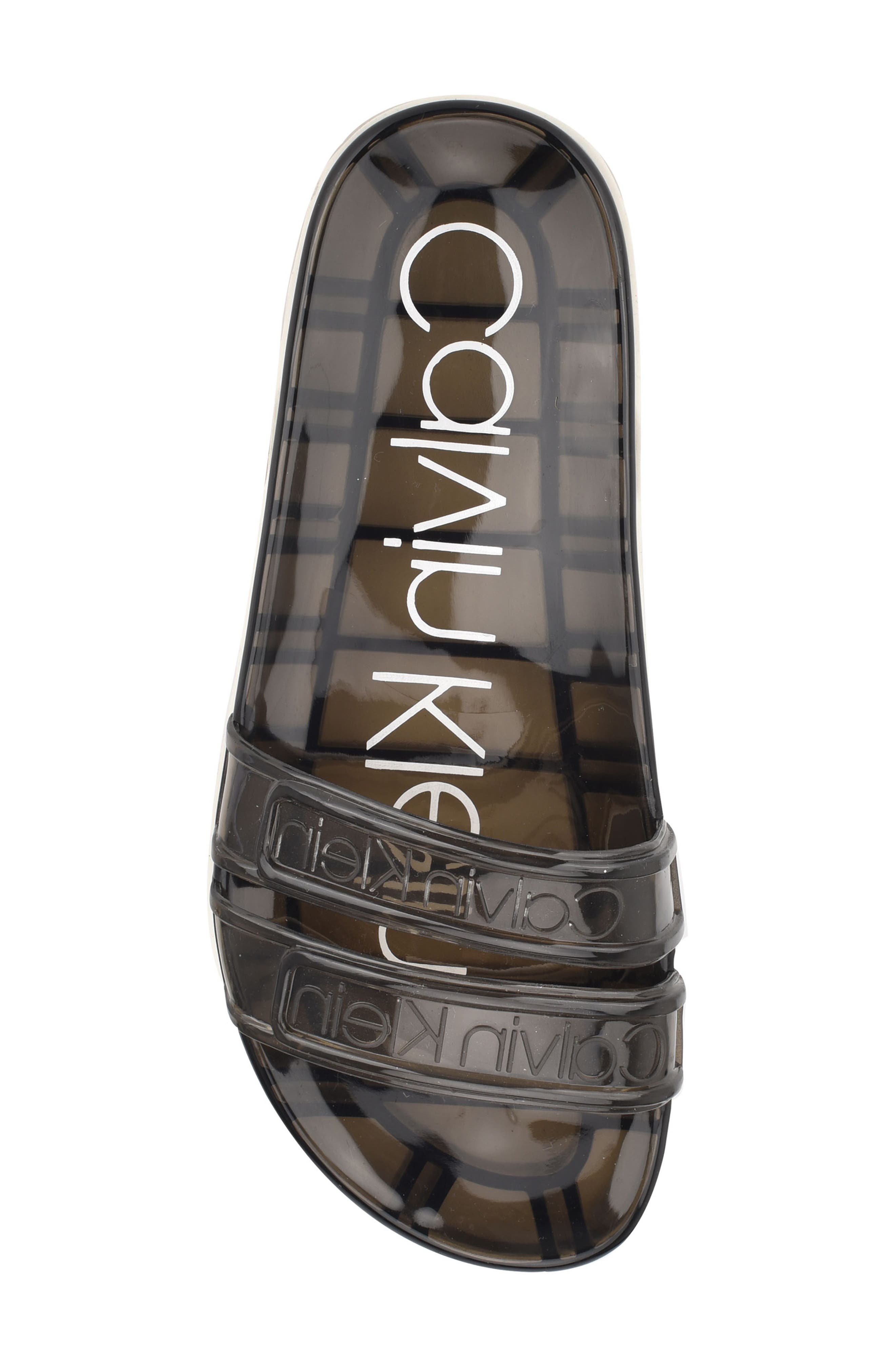 Calvin Klein Tobi Logo-Embossed Platform Sandal, Alternate, color, 