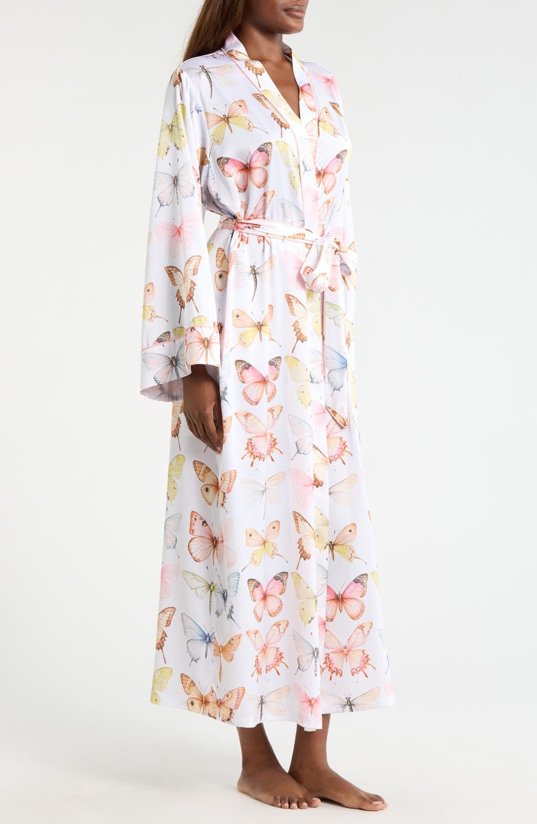 KILO BRAVA Print Maxi Robe, Alternate, color, Pastel Wings