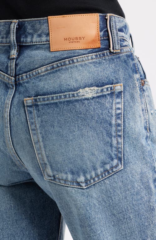 Moussy Vintage Ravencrest Straight Leg Jeans In Blue