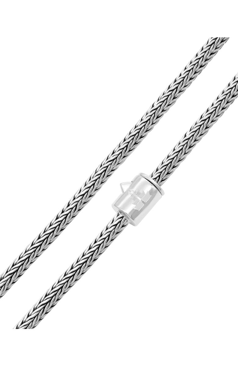 DEVATA Foxtail Round 4mm Chain Necklace in Sterling Silver, 16", Alternate, color, Silver