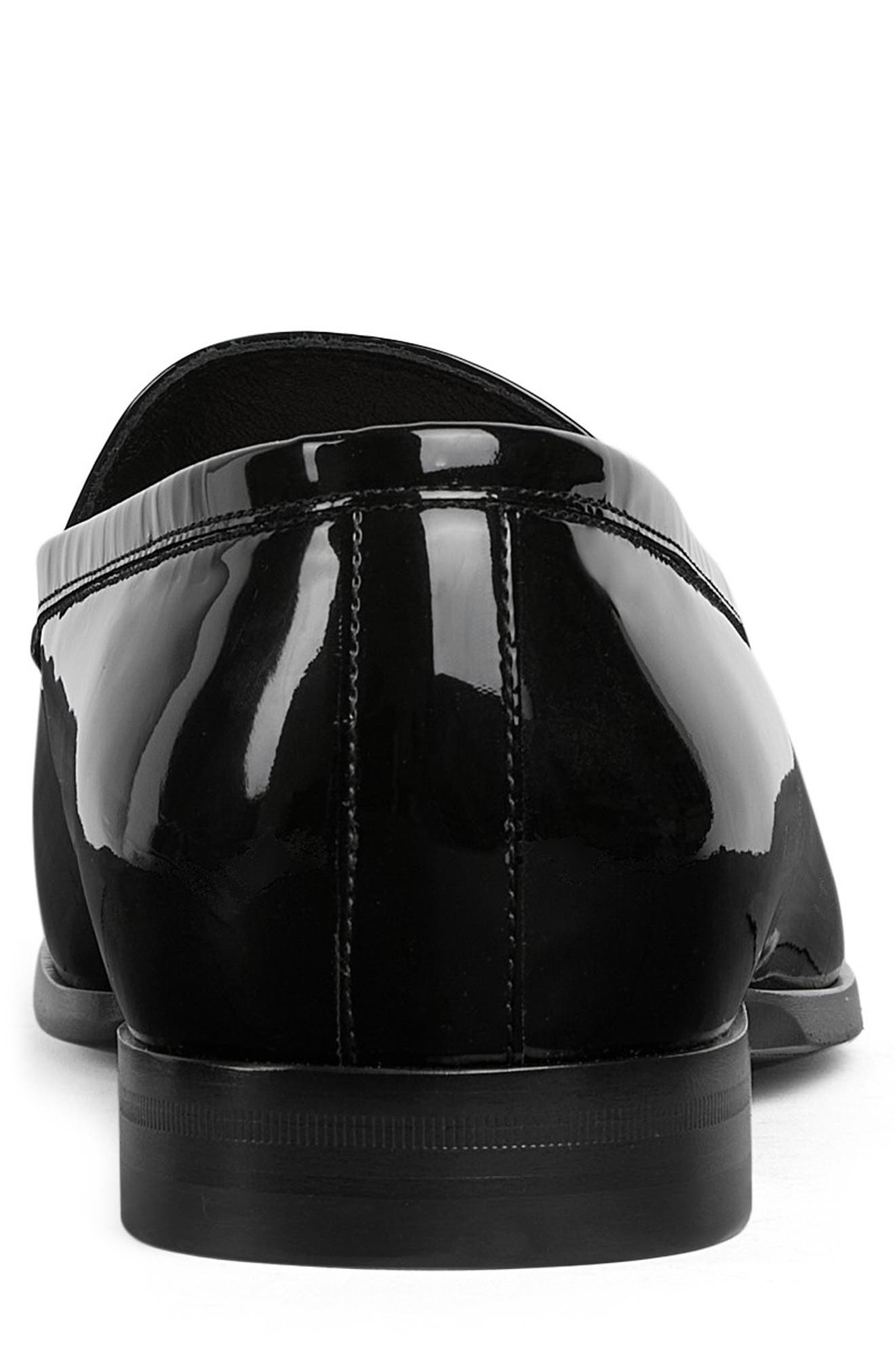 Gucci Next Bit Patent Leather Loafer, Alternate, color, Black