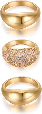 Ettika Timeless Glamour Set of 3 Rings