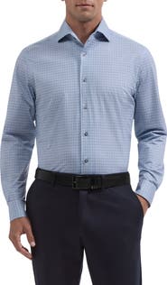 Bugatchi Devon OoohCotton Tech Grid Stretch Shirt