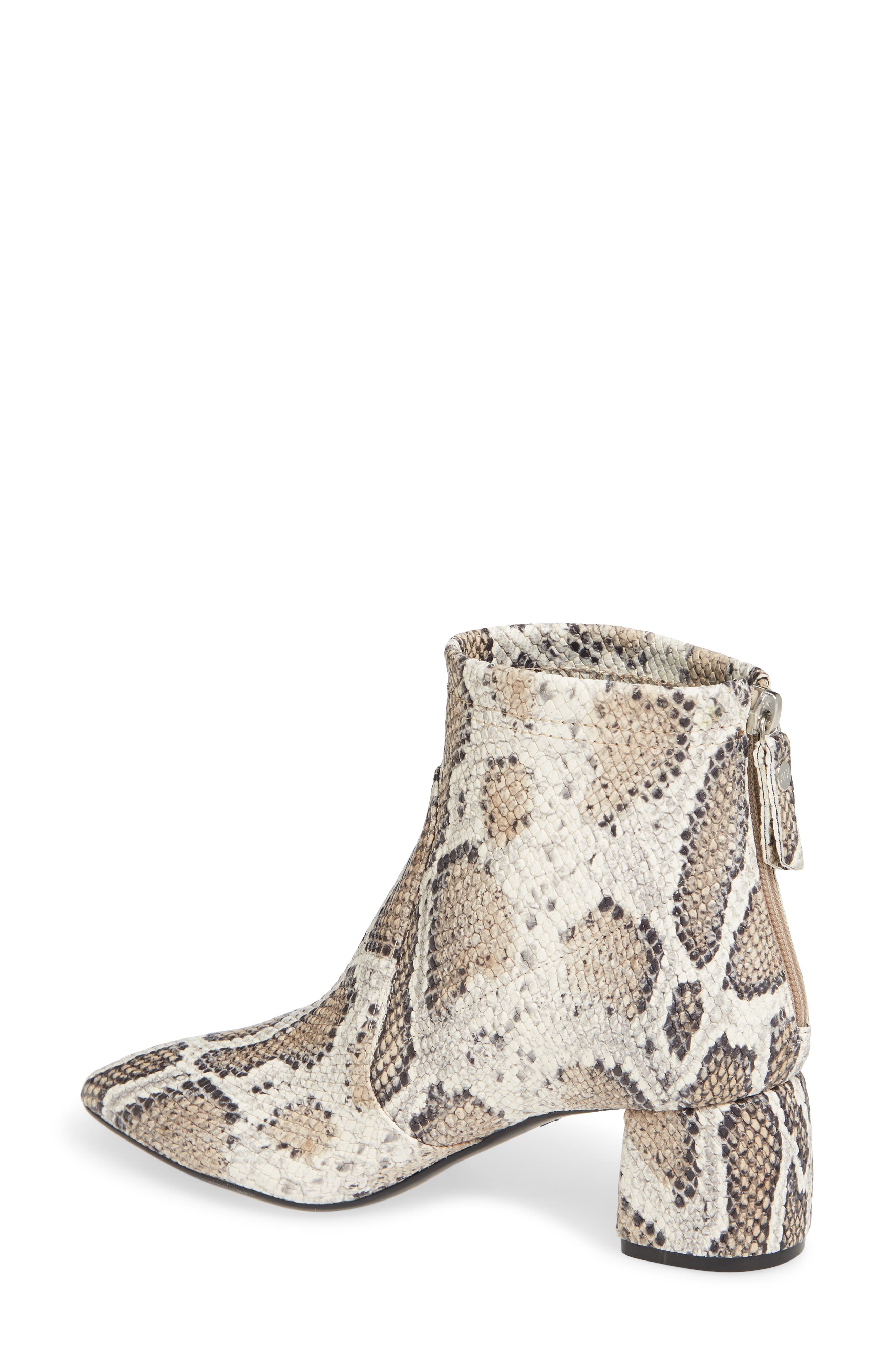 Stretch Leather Bootie, Alternate, color, MULTI TAUPE SNAKE