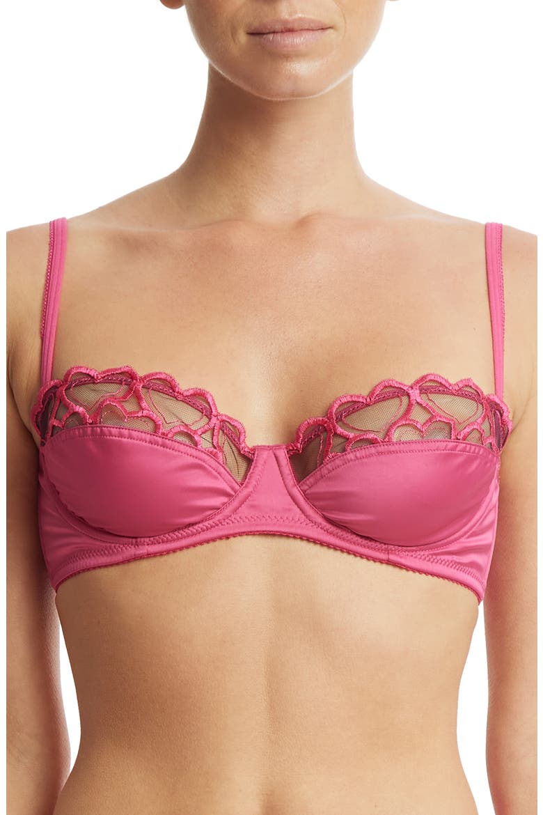 I Heart You Underwire Bra, Main, color, BLACK/ PINK