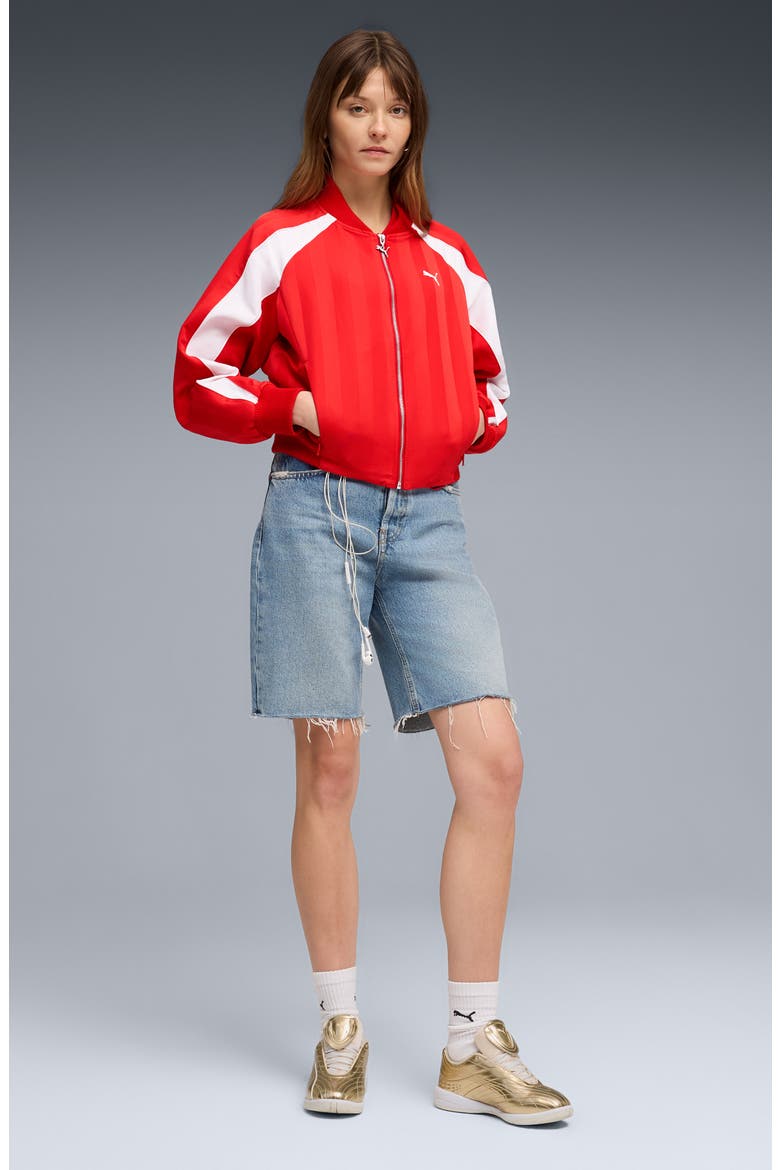 Future Archive Bomber Jacket, Alternate, color, FOR ALL TIME RED