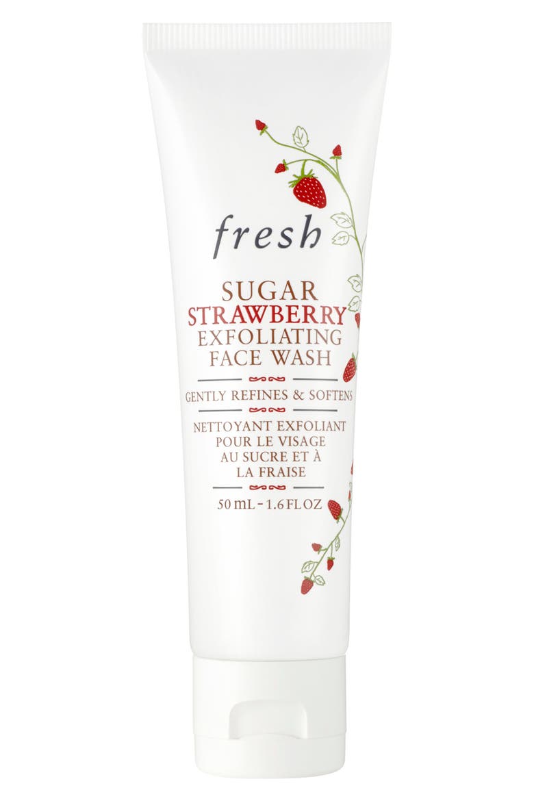 Sugar Strawberry Exfoliating Face Wash, Main, color, NO COLOR