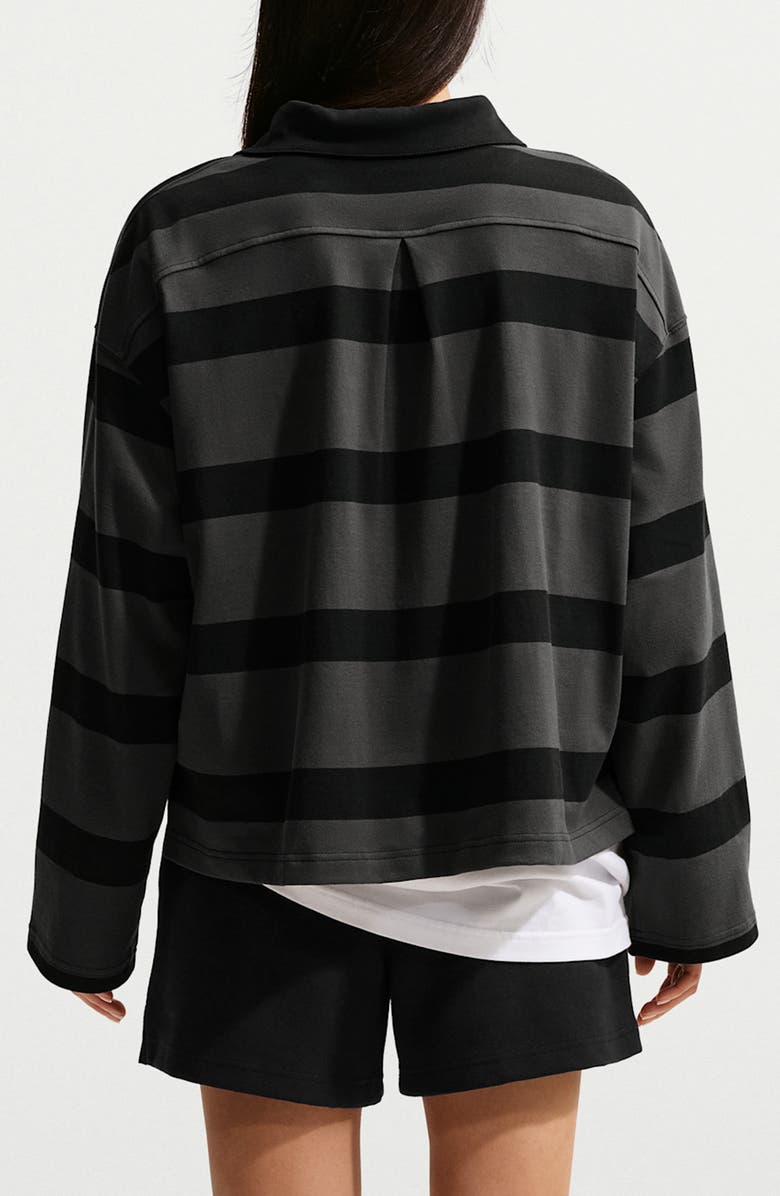Nike Sportswear Prep Stripe Cotton Top, Alternate, color, Dark Smoke Grey/Black/Sail