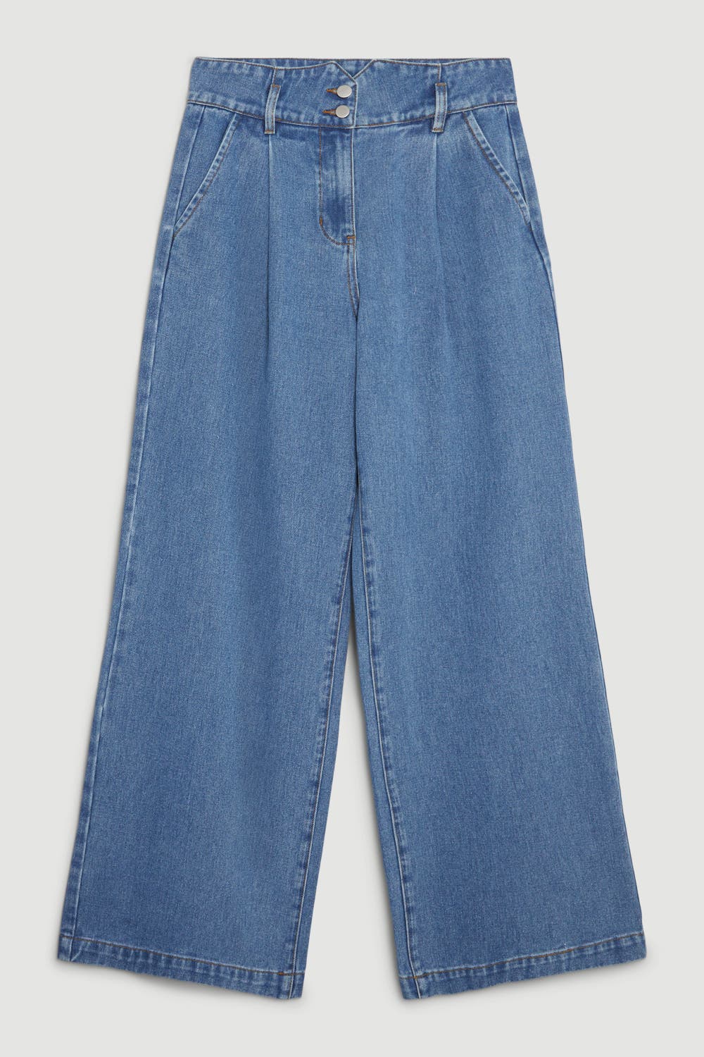 Petite Denim Wide Leg Pants - image 2