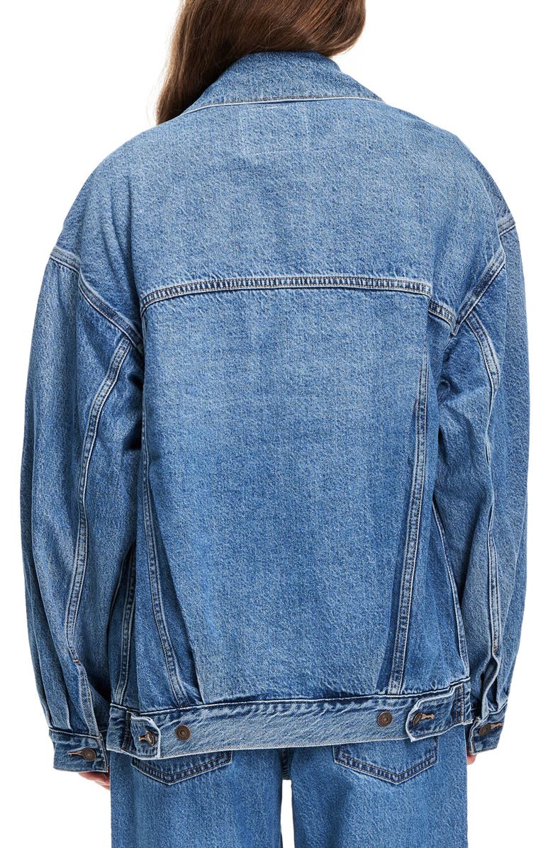 Levi's<sup>®</sup> Oversize Denim Trucker Jacket, Alternate, color, 