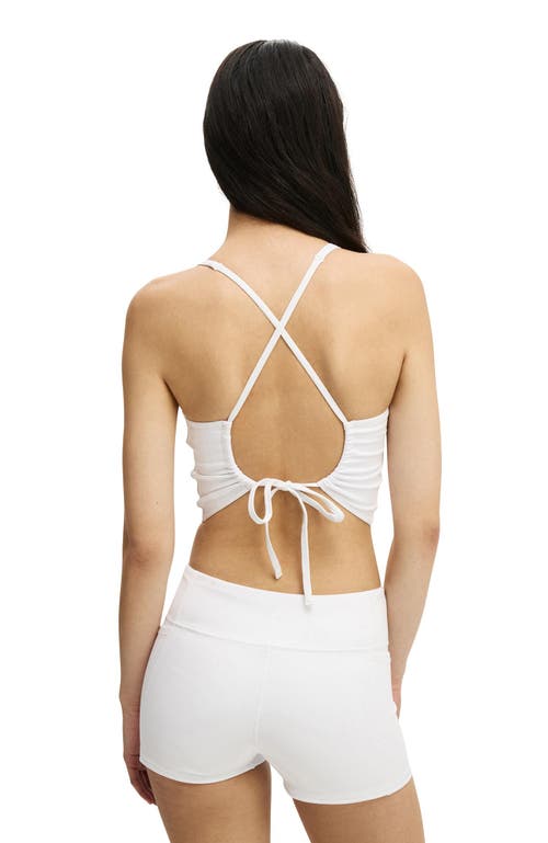 Cotton On Body Active Ultra Soft Cross Back Tank In White