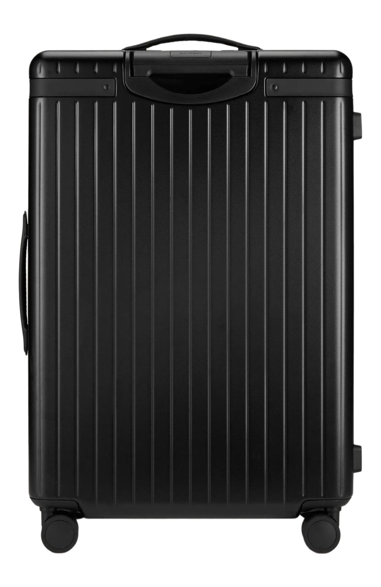 Carl Friedrik The Large Check-in Suitcase, Alternate, color, Black / Black