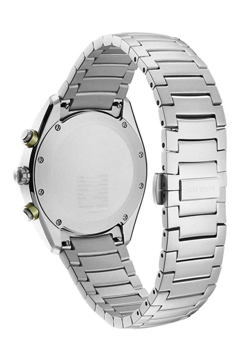 Essential White Chronograph Bracelet Watch, 40mm, Alternate, color, SILVER