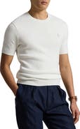 Polo Ralph Lauren Ribbed Cotton Short Sleeve Sweater