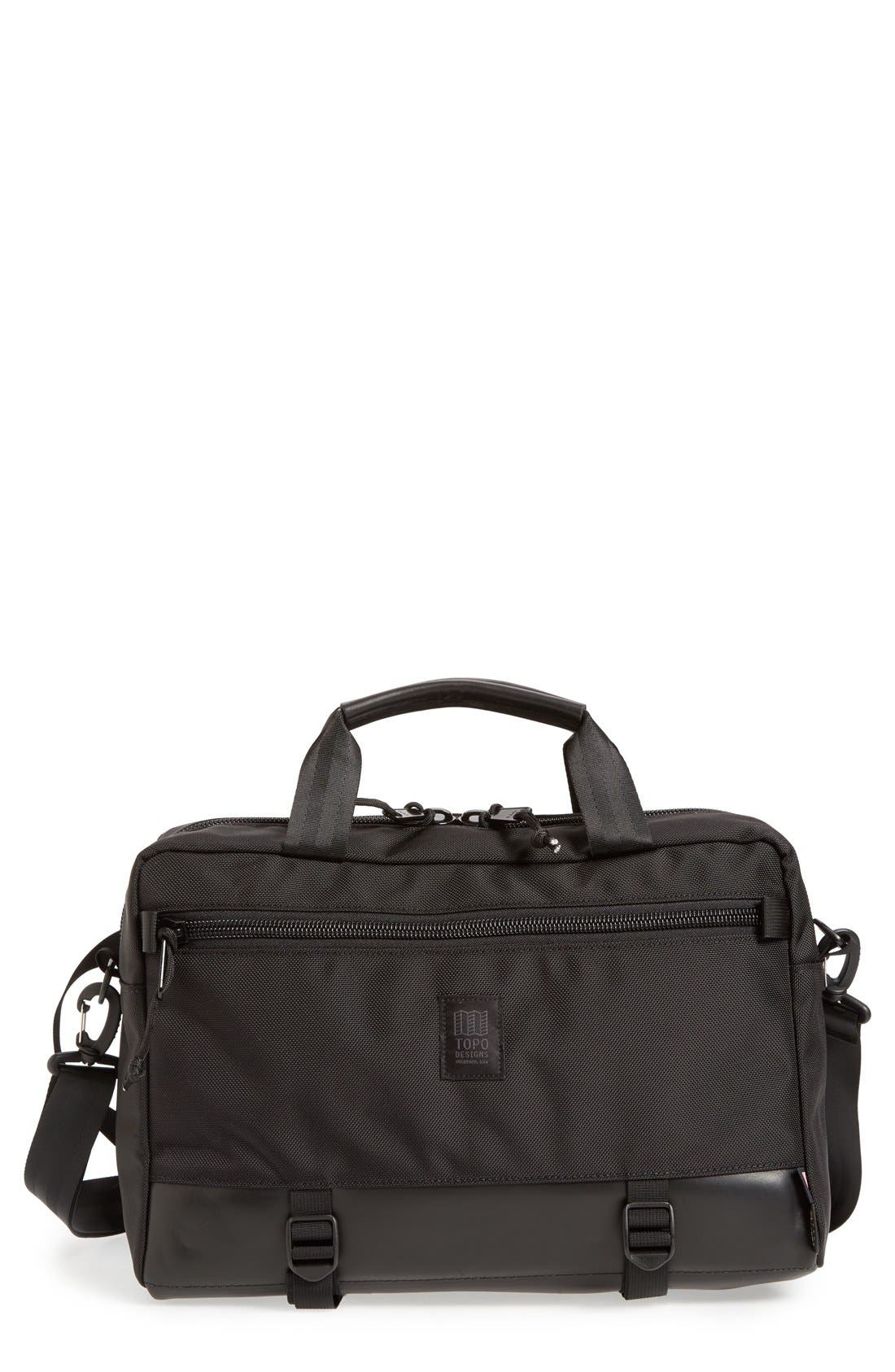 Commuter Briefcase, Main, color, BALLISTIC BLACK