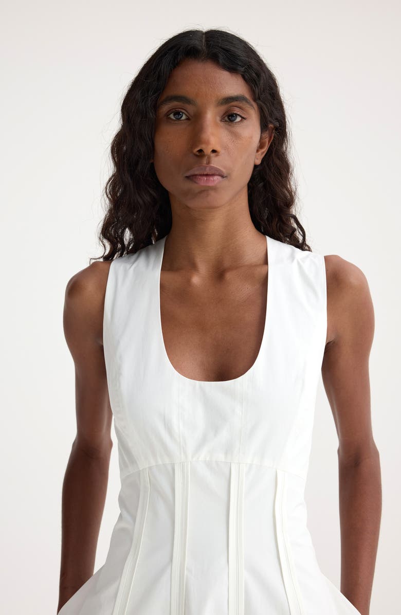 Róhe Sculptural Waist Poplin Maxi Dress, Alternate, color, 