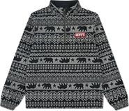 Levi's Kids' Geometric Quarter Zip Pullover