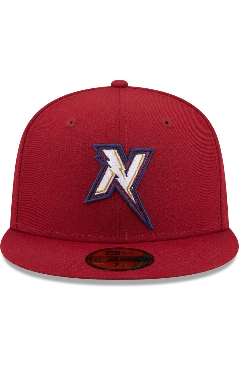 New Era Men's New Era Red Northwest Arkansas Naturals Authentic Collection 59FIFTY Fitted Hat, Alternate, color,