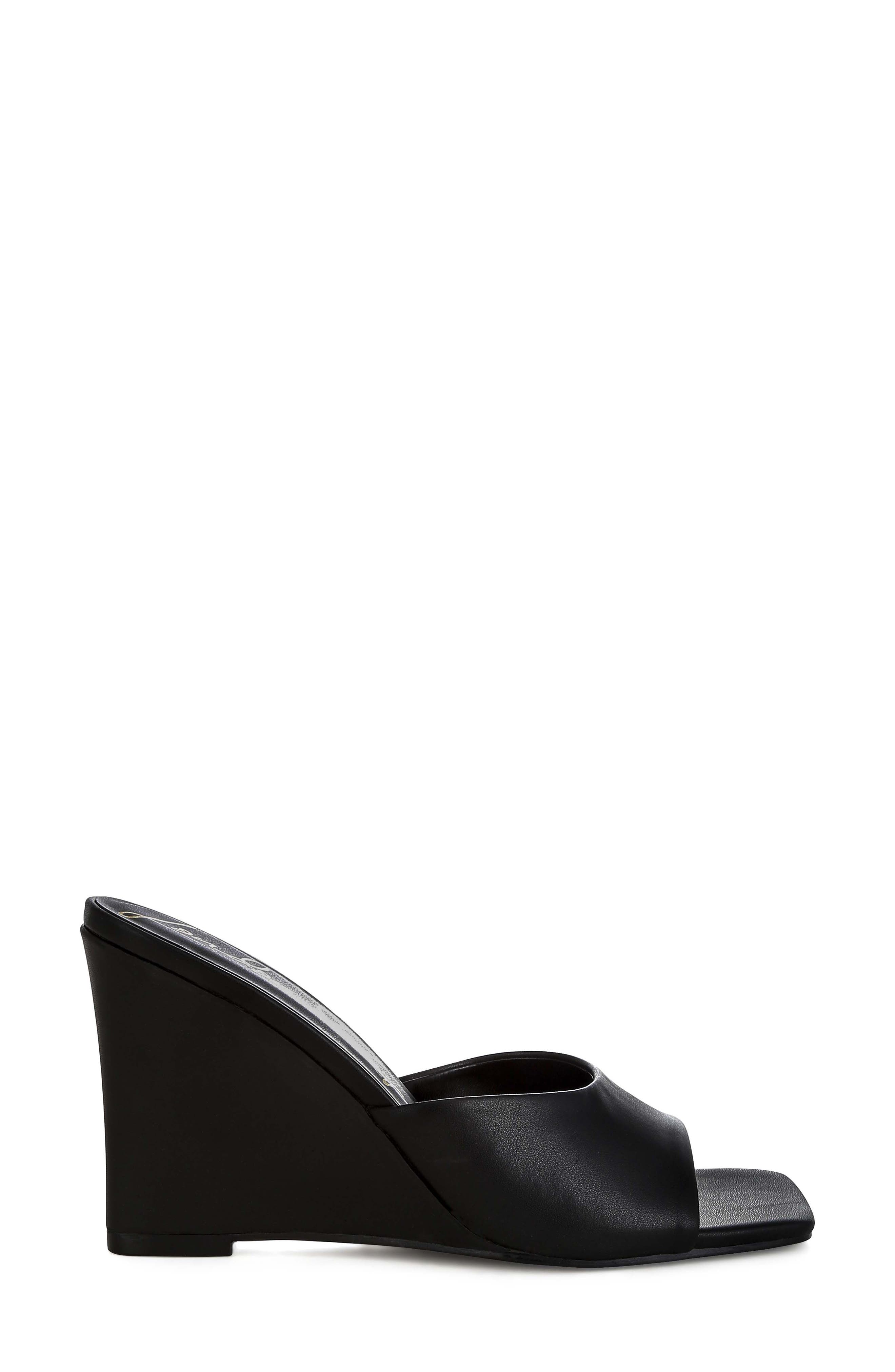 LONDON RAG Shiloy Wedge Slide Sandal, Alternate, color, Black
