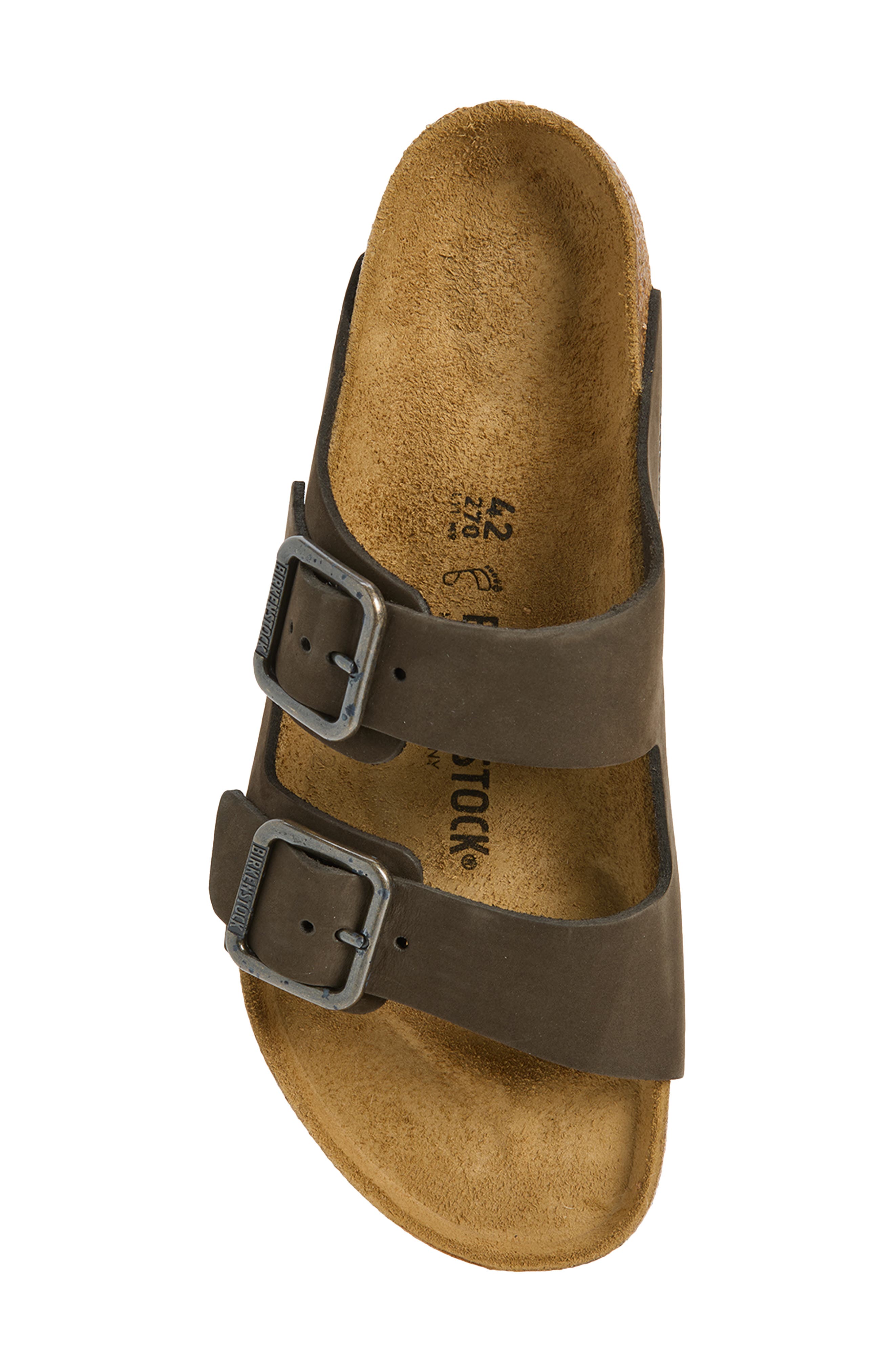 Arizona Wire Buckle Sandal, Alternate, color, MOCHA
