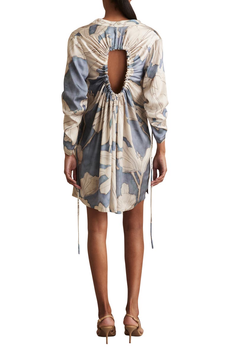 Megan Long Sleeve Minidress, Alternate, color, BLUE