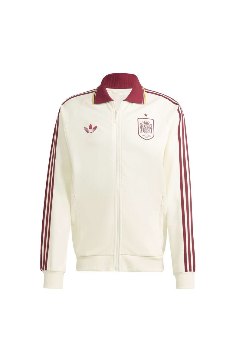 adidas Men's adidas White Spain National Team 2026 Away Full-Zip Anthem Jacket, Alternate, color, White
