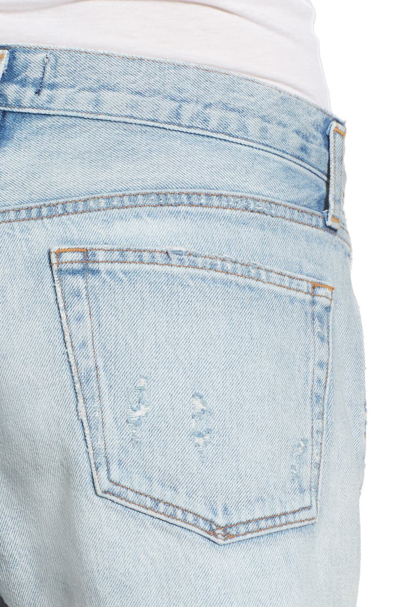 AGOLDE Parker Distressed Denim Shorts, Alternate, color,