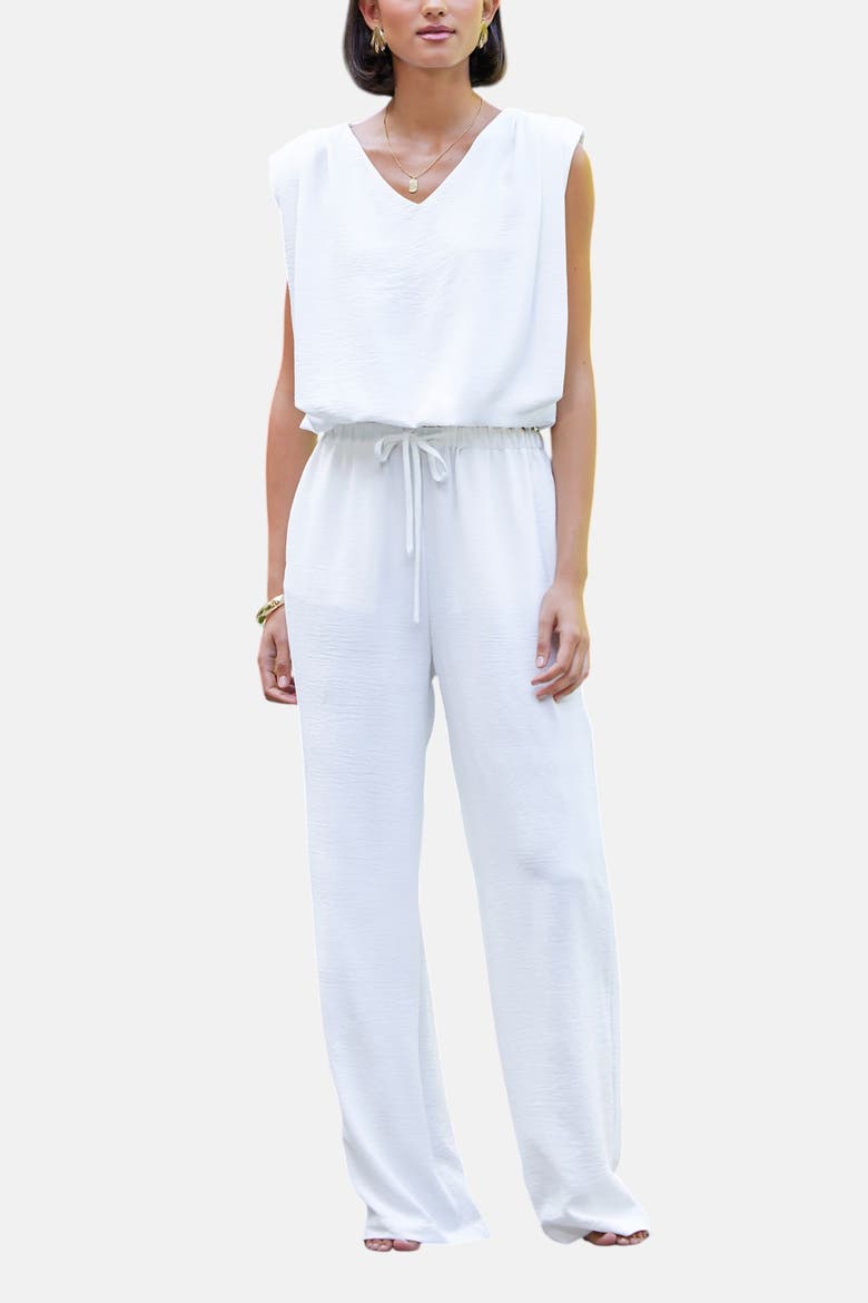 Serafina Drawstring Pant, Alternate, color, White