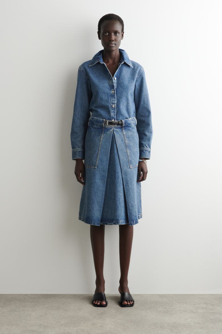Denim Shirt, Alternate, color, BLUE