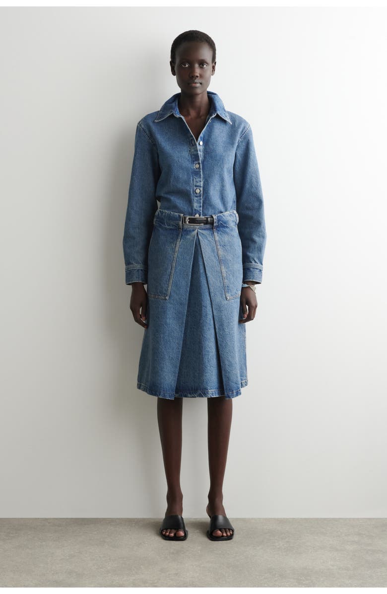 COS Denim Shirt, Alternate, color, Blue