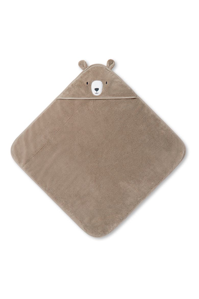 Animal Hooded Towel, Alternate, color, TAUPE
