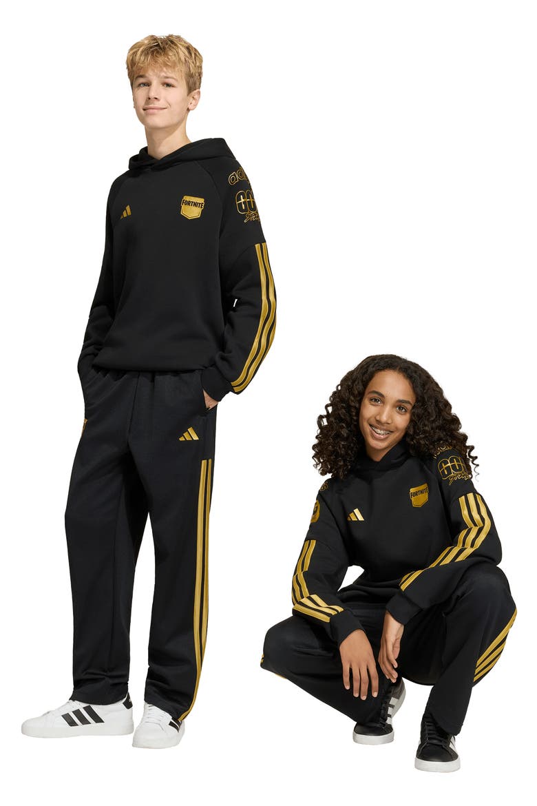 Kids' adidas Originals x Fortnite Track Pants, Alternate, color, BLACK/ GOLD MET.