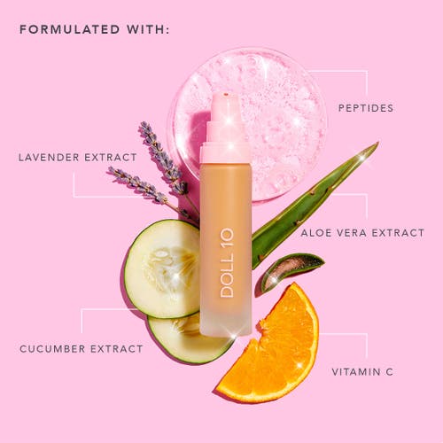 Doll 10 Beauty Tce Super Coverage Serum Makeup With Peptides In Tan