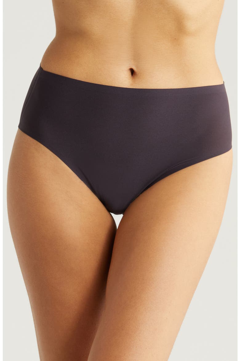 Soft Stretch High Cut Briefs, Main, color, INK