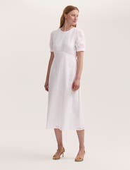Finery London Mela Cotton Midi Tea Dress