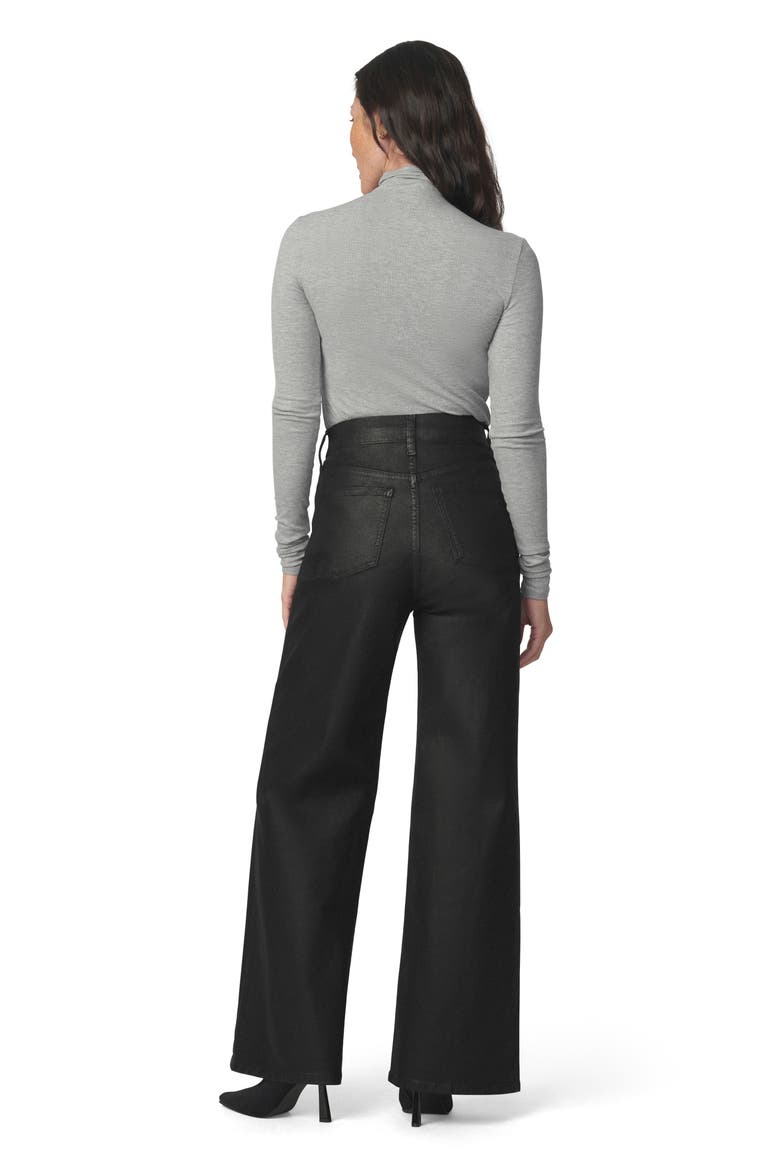 Mia High Waist Wide Leg Jeans, Alternate, color, BLACK FOIL