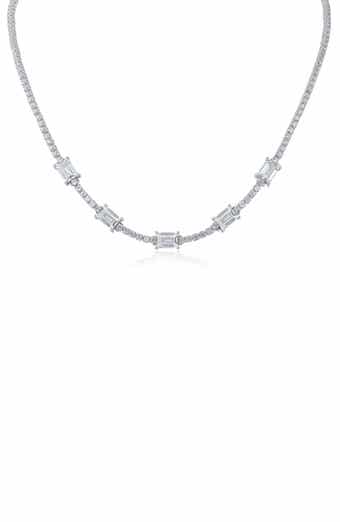 Cubic Zirconia Tennis Necklace