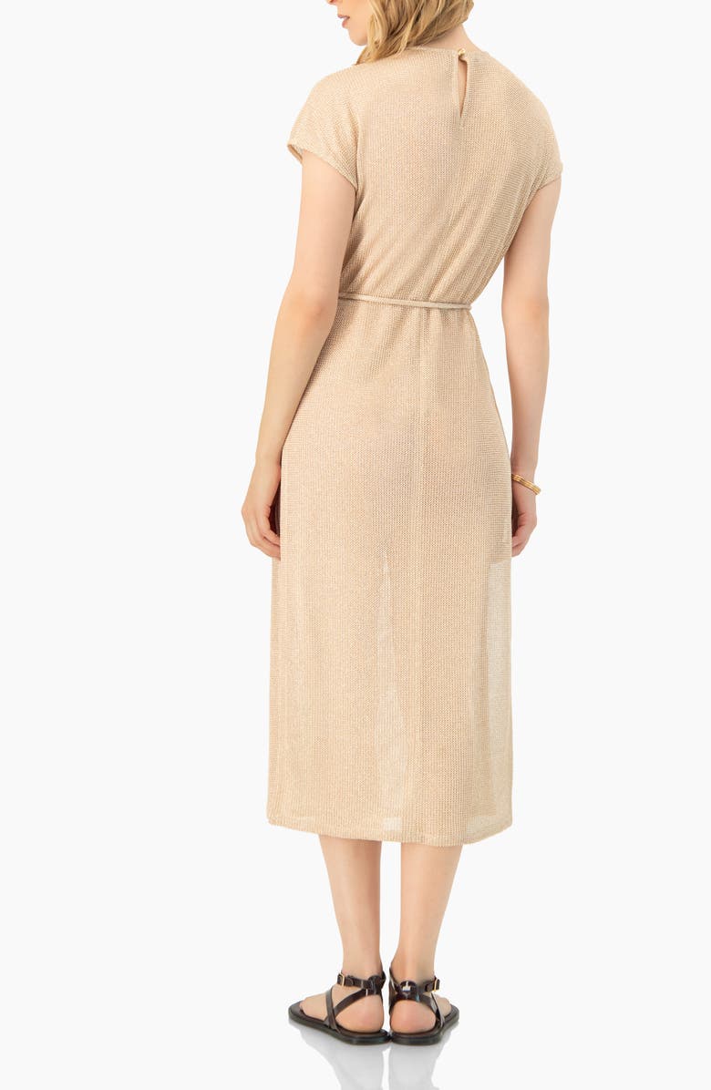 IVONNE Knitted Tunic With Side Slits, Alternate, color, Gold