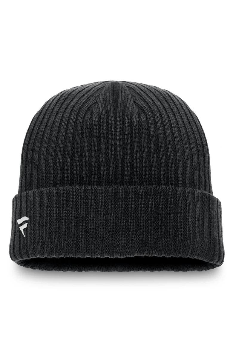 FANATICS Men's Fanatics Black Pittsburgh Penguins Component Cuffed Knit Hat, Alternate, color,