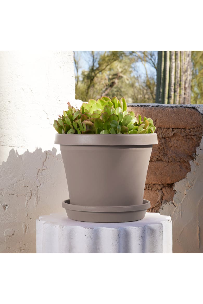 14 Inch Terra Pot Planter, Pebble Stone Beige, Alternate, color, Beige