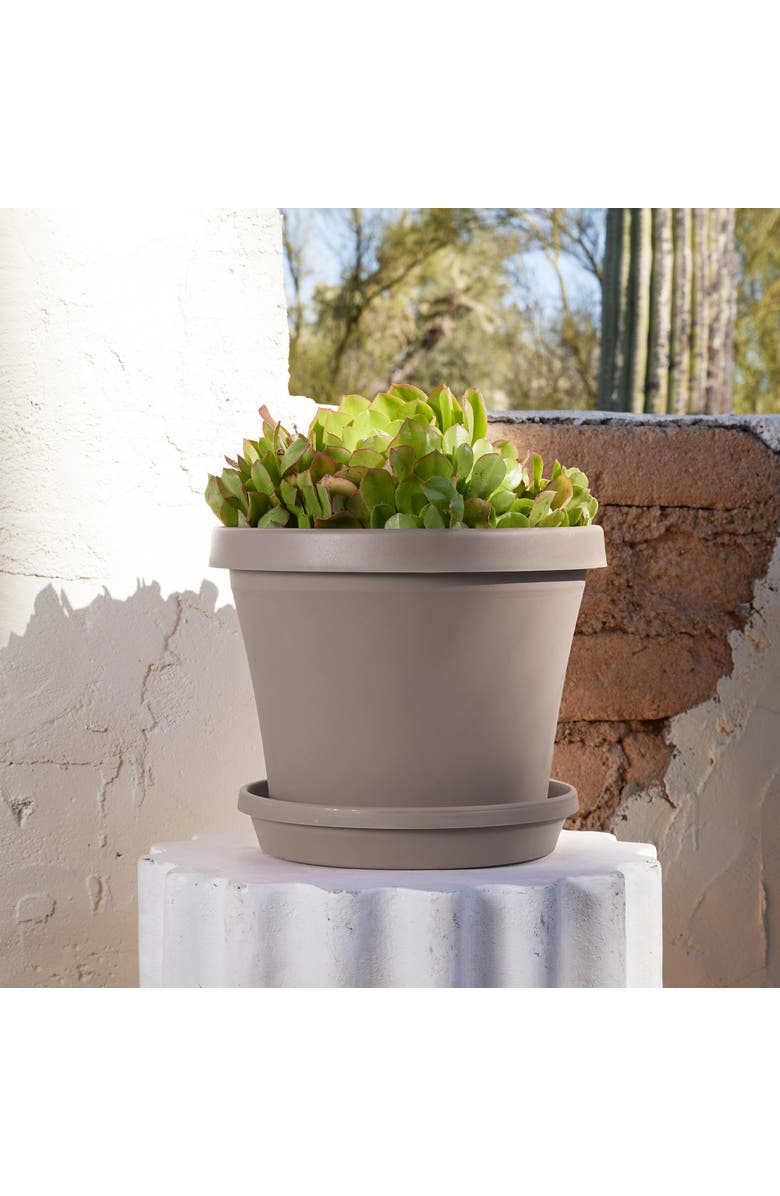 Bloem 14 Inch Terra Pot Planter, Pebble Stone Beige, Alternate, color, Beige