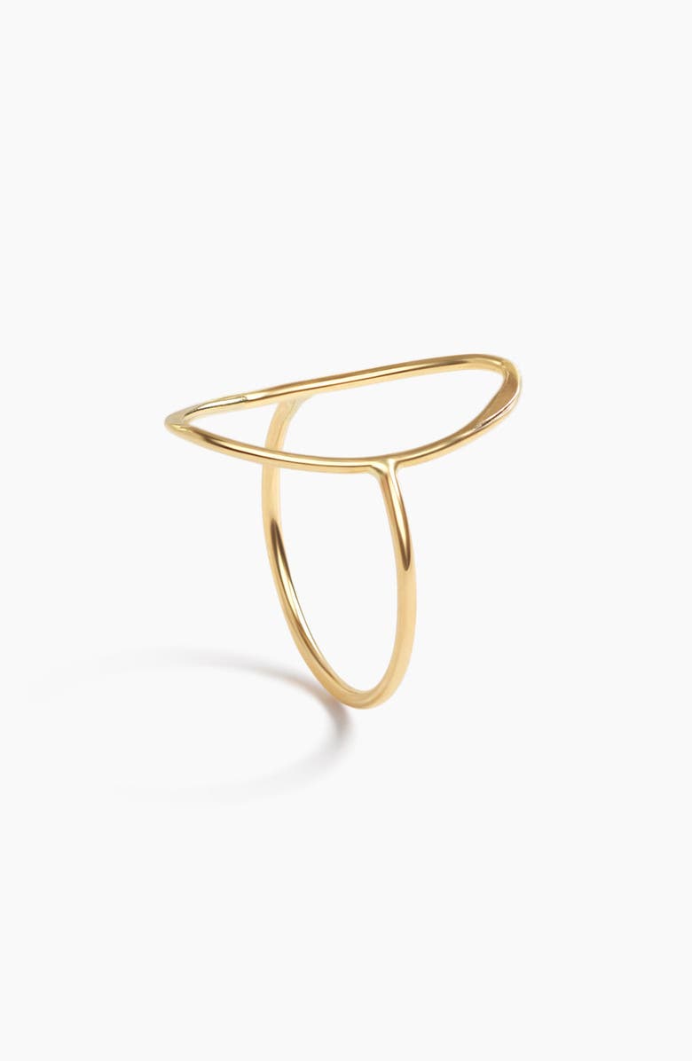 ABLE Aspen Oval Ring Gold-filled, Alternate, color, Gold