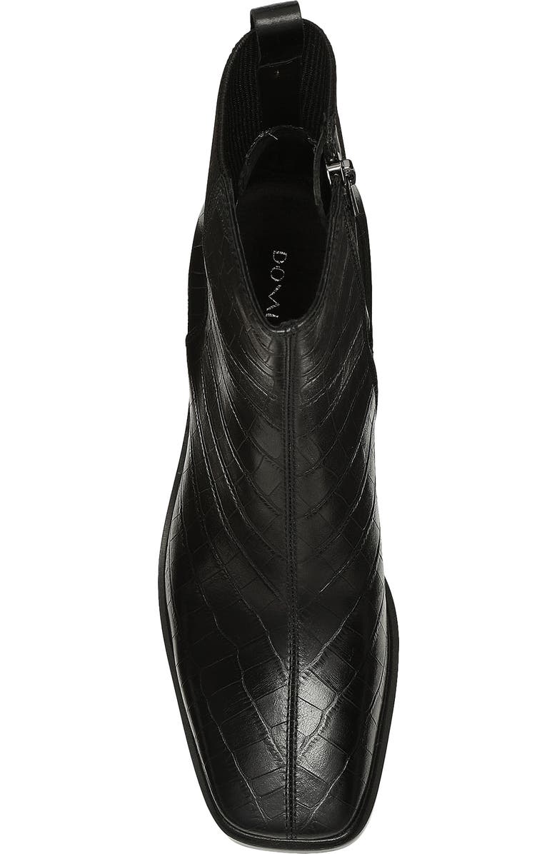 Donald Pliner Kath Croc Embossed Square Toe Bootie, Alternate, color,