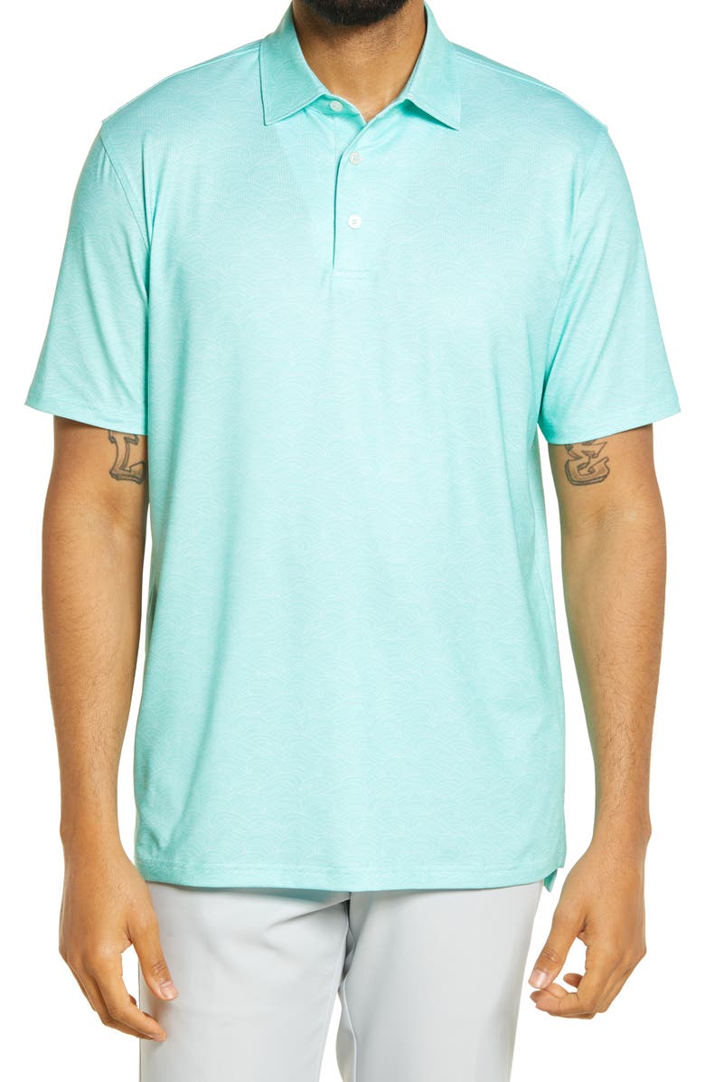 Southern Tide Driver Wave Regular Fit Performance Polo, Main, color, 