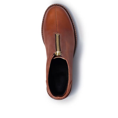 Bernardo Footwear Tess Front Zip Bootie In Brown