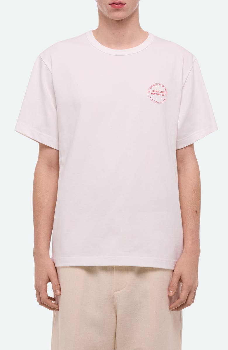 Helmut Lang Stamp Cotton Graphic T-Shirt, Main, color, 