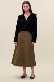 Rebecca Taylor Aria Twill Skirt